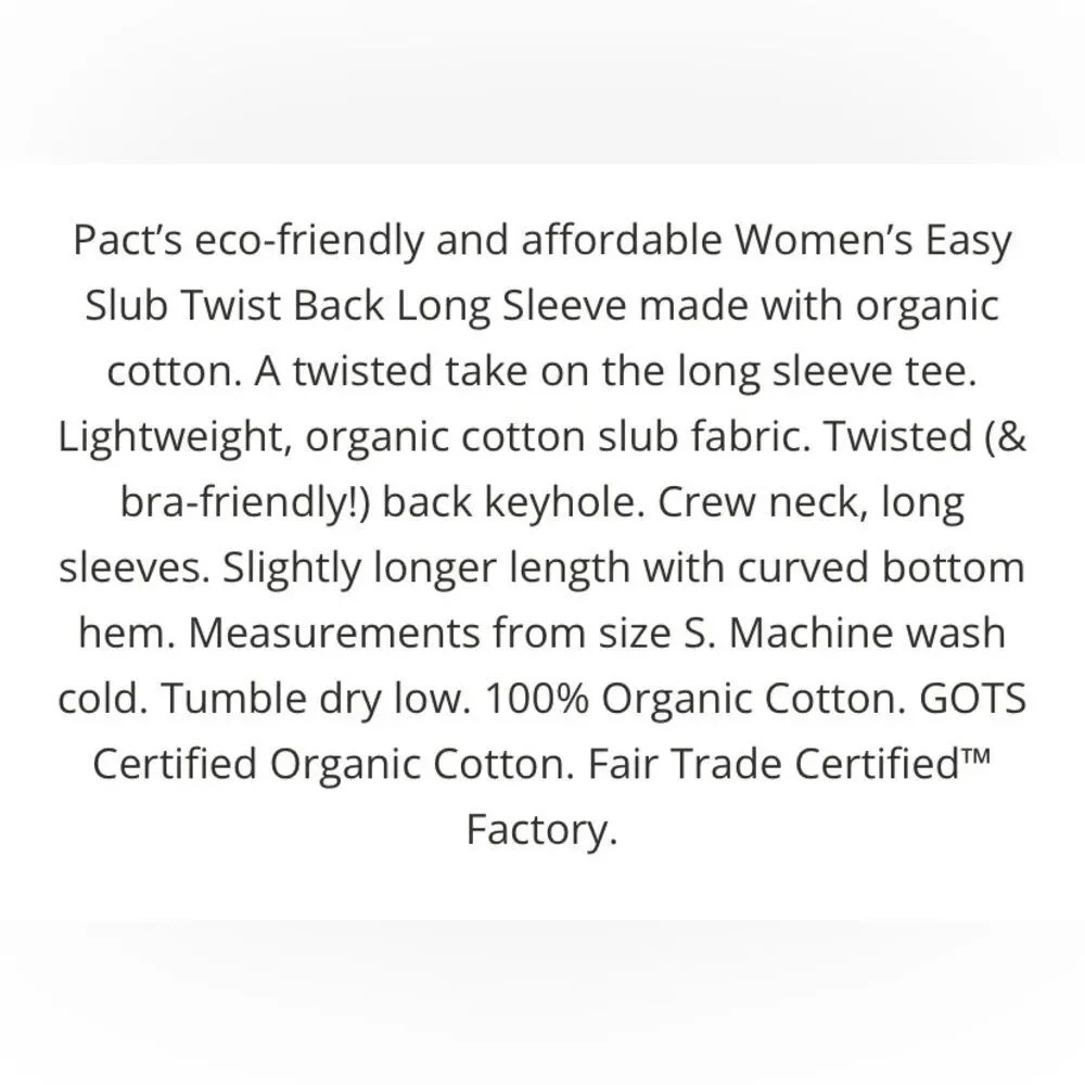PACT Easy Slub Twist Back Long Sleeve‎ Shirt in Harvest Stripe - Picture 7 of 7